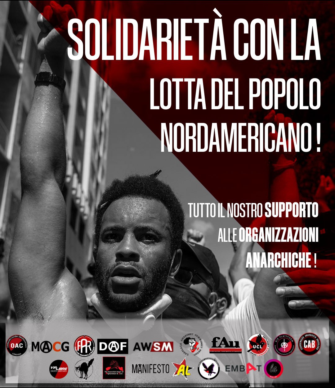 Solidarietà lotta popolo nordamericano